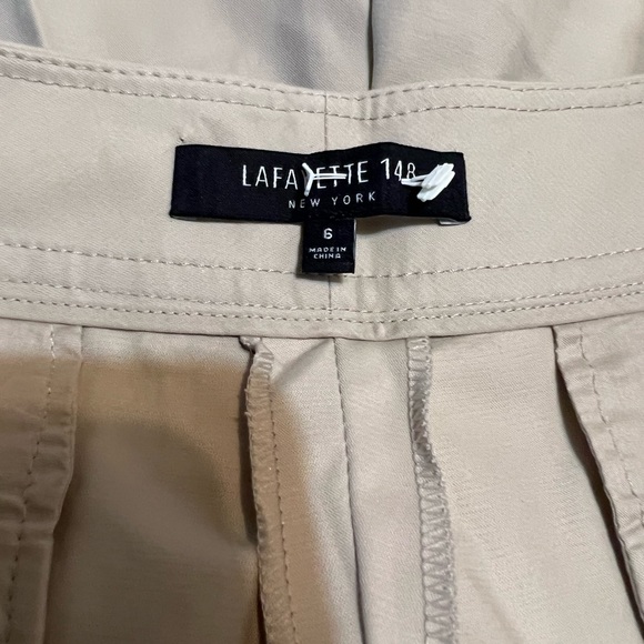 Lafayette 148 New York Size 6 Shorts Cotton Elastane Summer Days Casual Festive - Picture 2 of 7